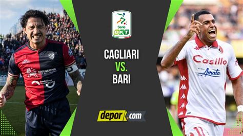 cagliari vs bari en vivo y directo