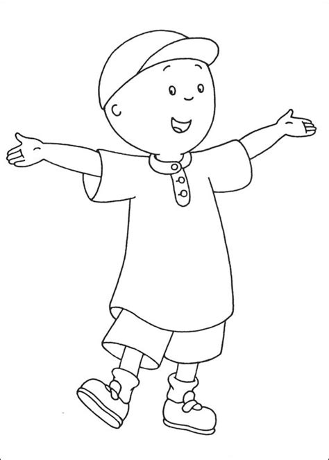Caillou Printable Coloring Pages