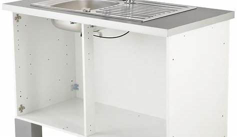 Caisson de cuisine sousévier BS90 DELINIA blanc L.90 x H