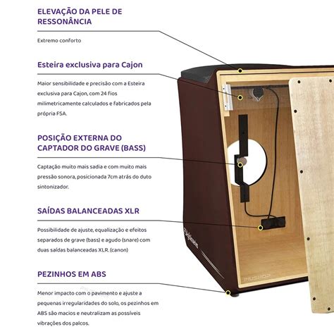 Cajon Fsa Eletroacustico