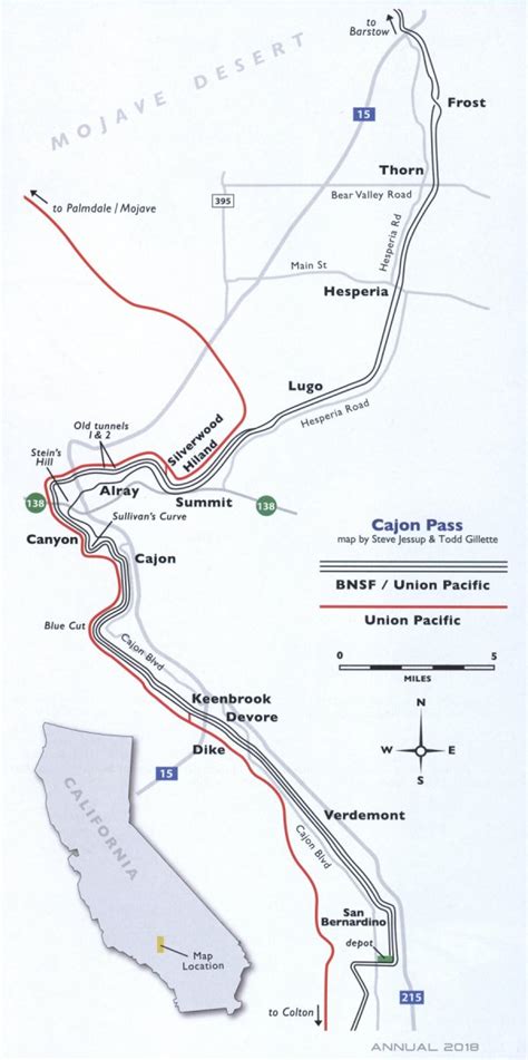 Cajon Pass On Map
