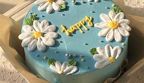 Cute Korean Birthday Cake birthday card message