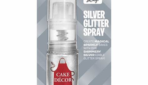 Cake Decor Glitter Spray Silver Wilko