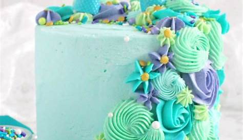 Cake Decor Mermaid Frosting My Little Covered With Fondant ations
