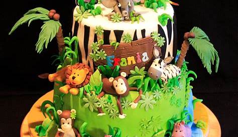 Cake Decorating Fondant Jungle With Animals ♥ Sweet Creamz ♥ Flickr