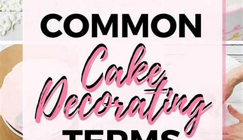 Visual Glossary of Cake Terms » Pink Cake Box Cake recipes, Cake