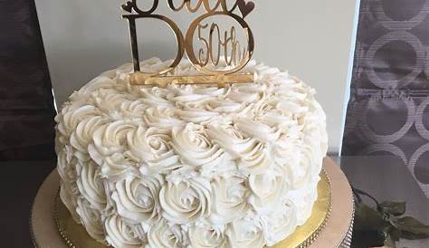 Cake Decorating Ideas For Anniversary 50th Wedding Chocolate With Vanilla Buttercream