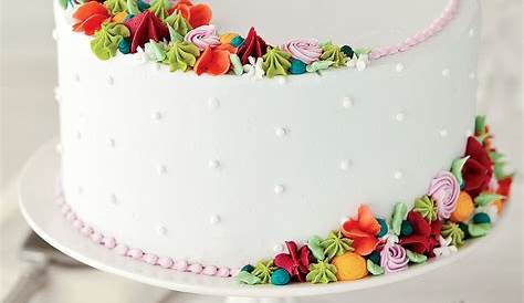 Floral Spring Cake Recipe Cake decorating techniques, Spring cake