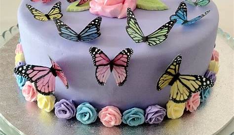 Cake Decoration Butterfly Birthday