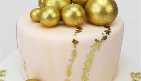 Cake Decorations Gold Balls Birthday Party en Ball Decoration In 2020 Dessert