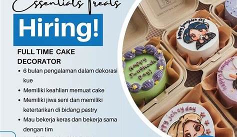 Cake Decorator Lowongan Kerja Baker Di Pangan Mulia Jaya LokerJogja ID