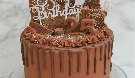 Cake Design For 25th Birthday Verjaardag