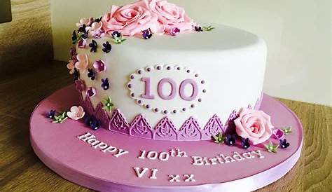 Cake Designs For 100th Birthday Marking A Milestone With Fondant Daisies