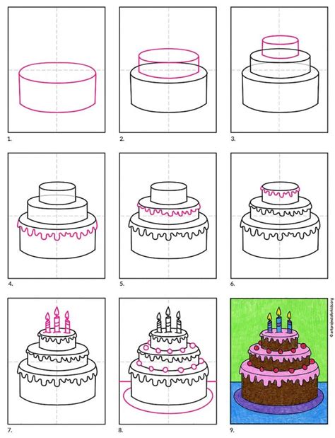 How to Draw a Cake · Art Projects for Kids Kids art