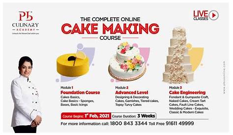 Cake Making Course Delhi Professional At Rs 25000 person कुकिंग स्कूल खाना