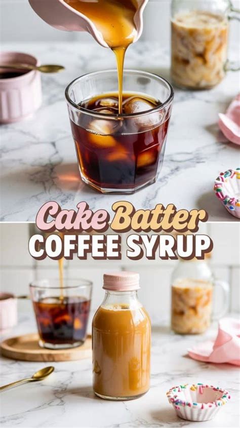 Cake Batter Coffee Syrup