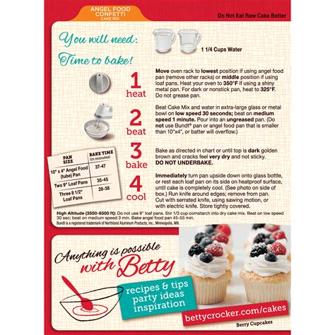 Cake Box Mix Directions