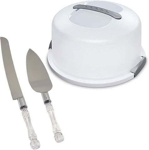 Cake Carrier With Serving Knife