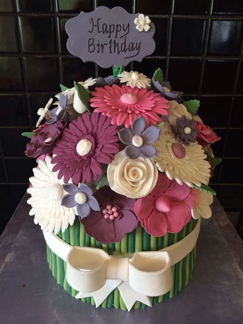 cake flower arrangement