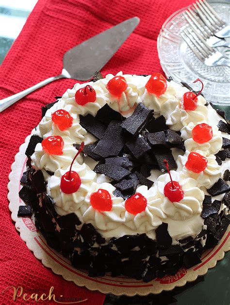 cake in red ribbon