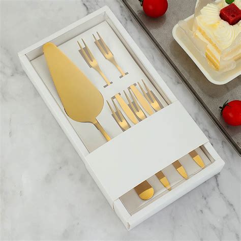 Cake Knife And Fork Set