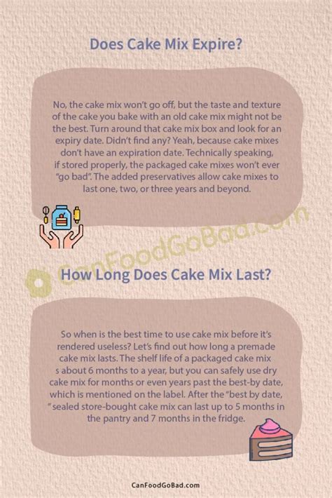 Cake Mix Expiration Warning