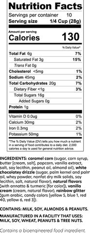 cake pops nutrition facts