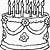 cakes coloring pages