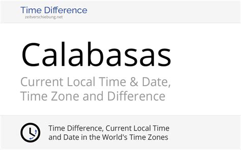 Calabasas Ca Time Zone