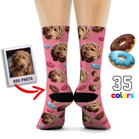 Calcetines de Navidad personalizados con foto para perros