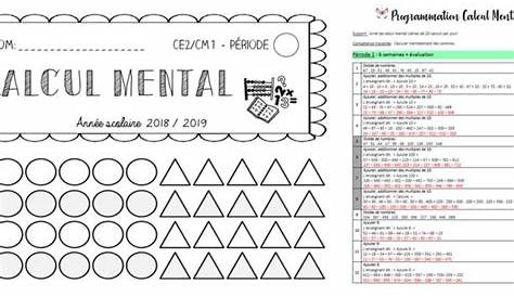 CM • Ateliers / Mathématiques • Calcul posé et calcul mental - | Calcul