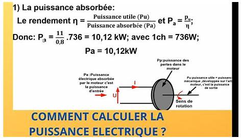 connaitre la puissance d'un moteur electrique