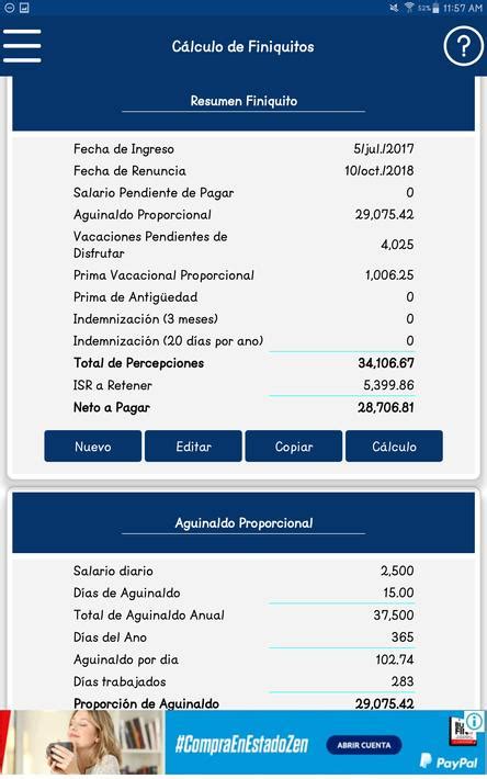 calculadora finiquito 2023 contador contado