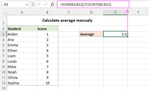 5 Ways Calculate Average Excel