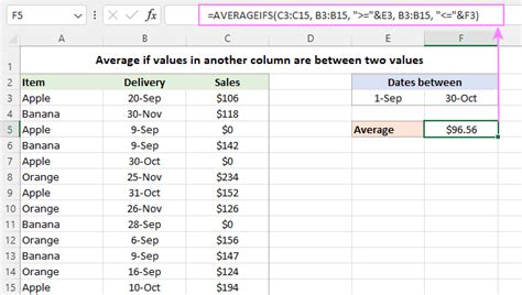 calculate average in excel based on criteria