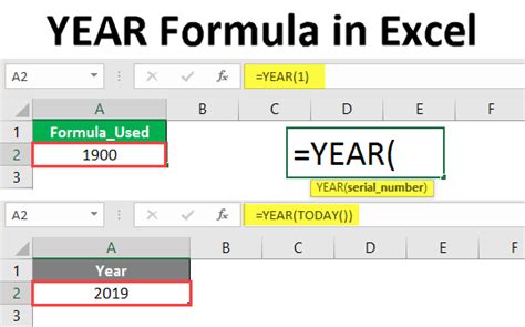 calculate date to years in excel