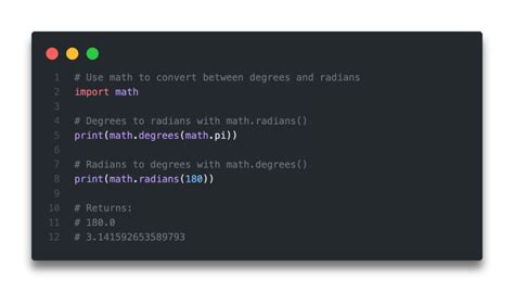 Calculate Degrees Python