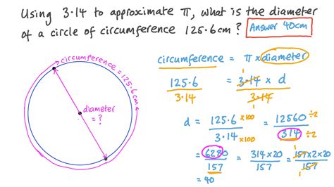 Calculate Diameter Using Circumference