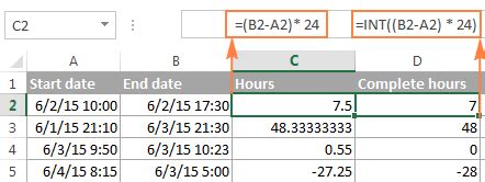 calculate difference between two times with milliseconds excel