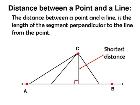 calculate distance from point to line segment