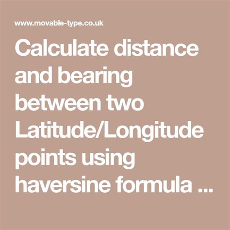calculate distance using latitude and longitude javascript