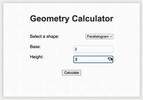 Calculate Geometry Javascript