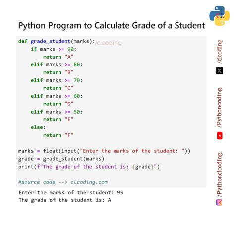 Calculate Grade Python