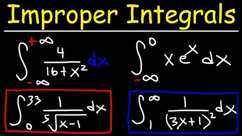 calculate improper integral