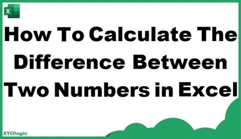 calculate increase between two numbers in excel