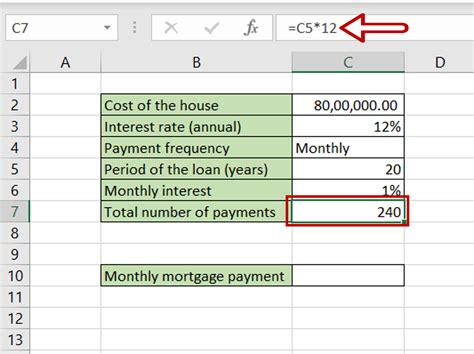 calculate interest only mortgage payment in excel
