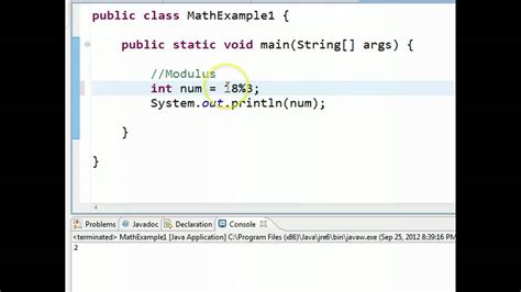 Calculate Java Modulo