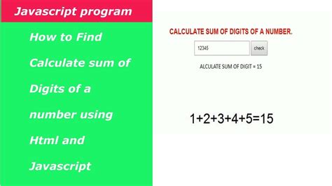 Calculate Javascript Sum
