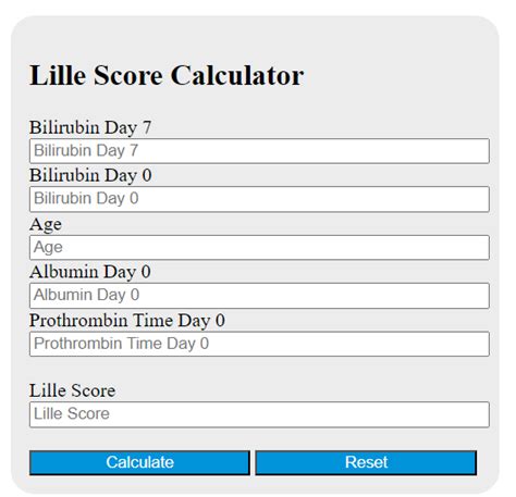 calculate lille score