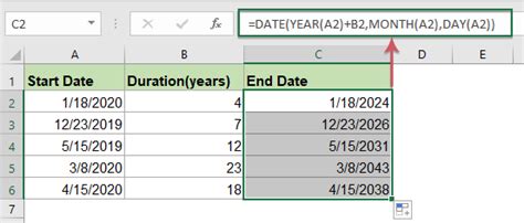 calculate month end date in excel